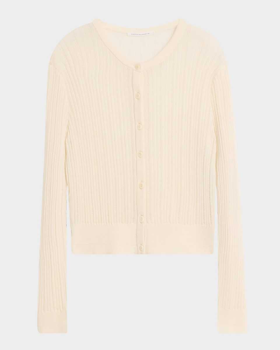 Pointelle Knit Petite Cardigan